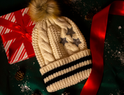 Folklore Knitted Pom Pom Beanie