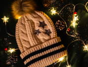 Folklore Knitted Pom Pom Beanie