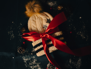 Folklore Knitted Pom Pom Beanie