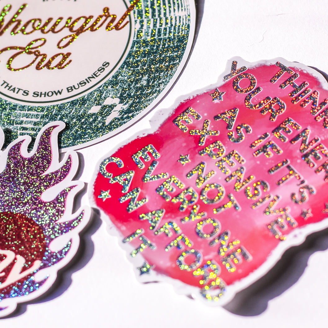 Your Energy is Expensive Glitter Sticker