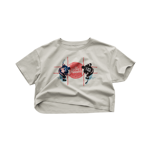Secret Moments in a Hockey Rink Crop Top