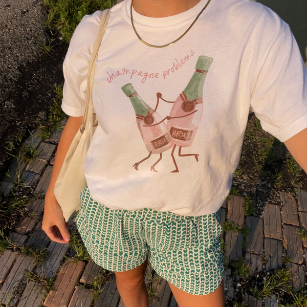Champagne Problems Crop Top