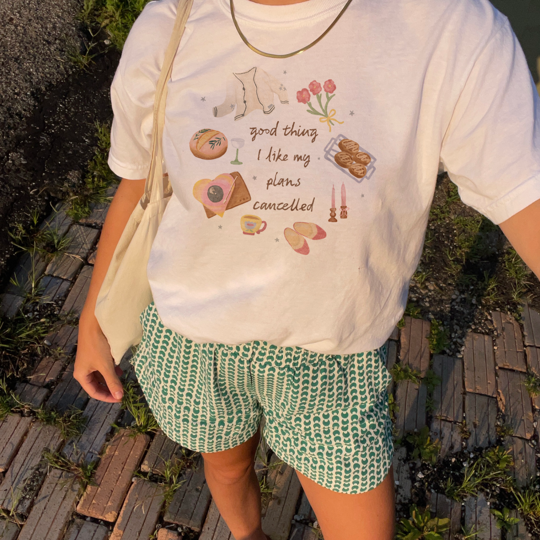 Good Thing I Like My Plans Cancelled Crop Top