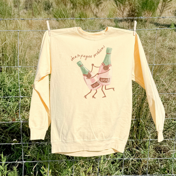 Champagne Problems Lightweight Crewneck