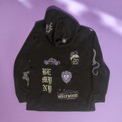 Violet Tears Embroidered Hoodie