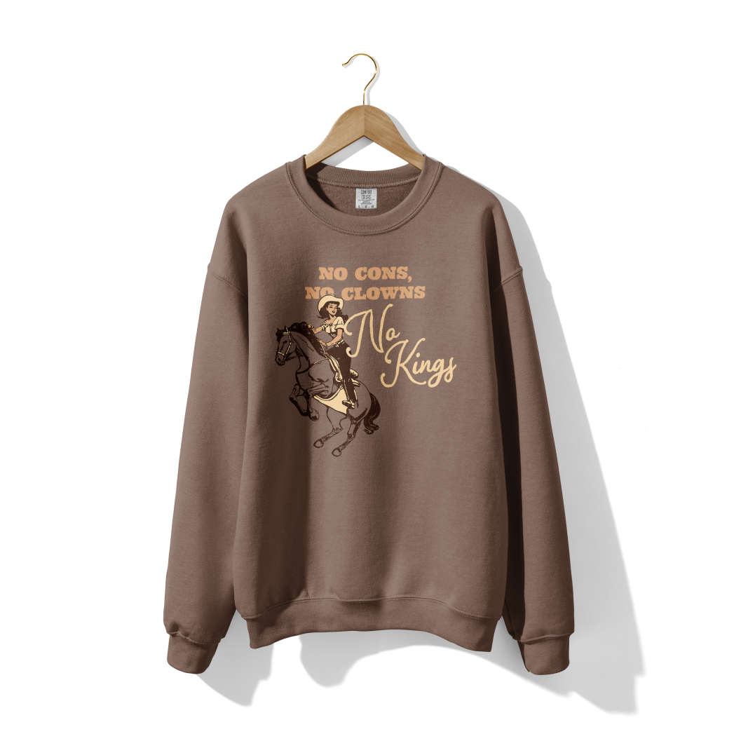 No Cons, No Clowns, No Kings Lightweight Crewneck