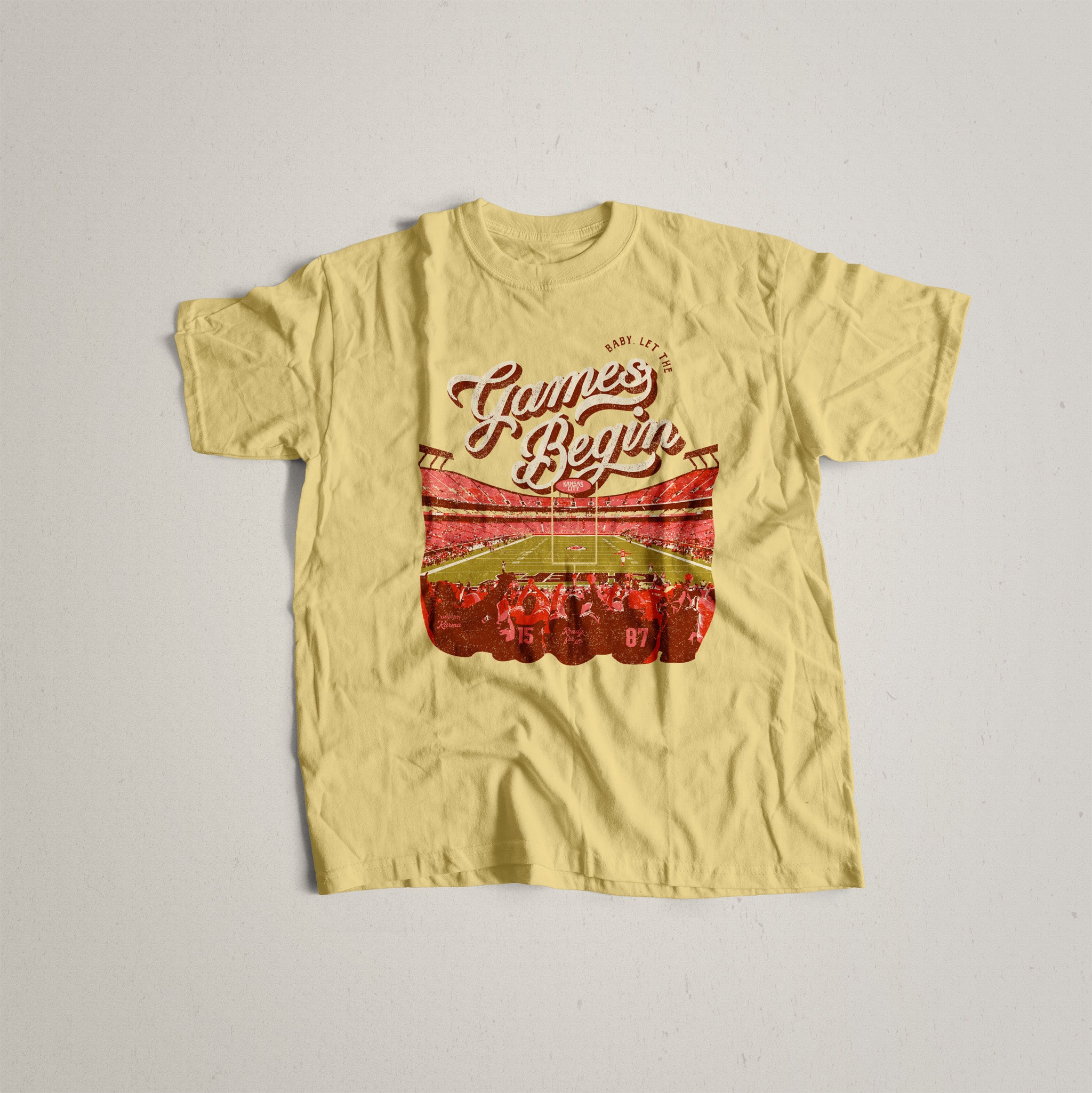 Kansas City Let the Games Begin Tee in Butter