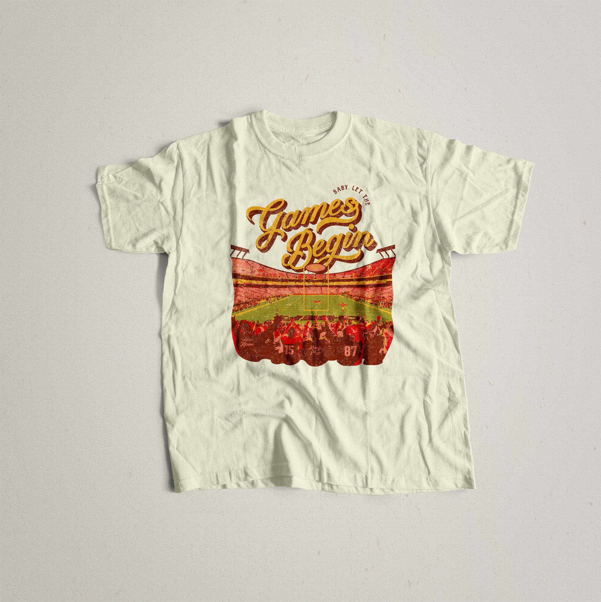 Kansas City Let the Games Begin Tee in Ivory
