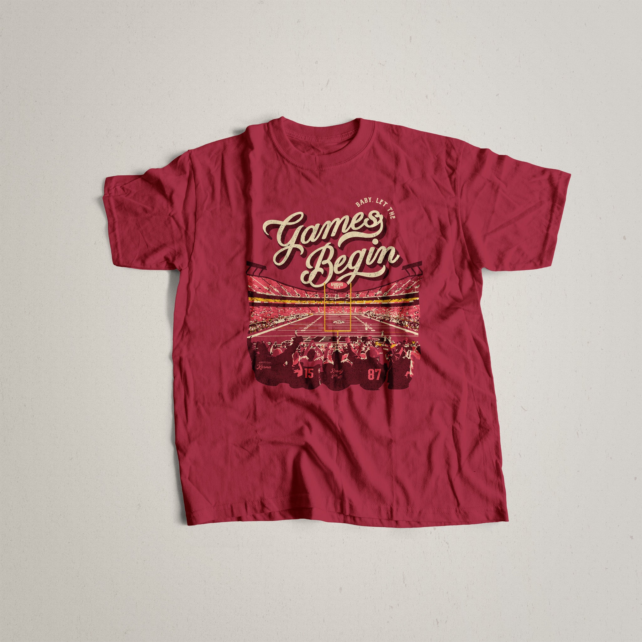 Kansas City Let the Games Begin Tee in Red