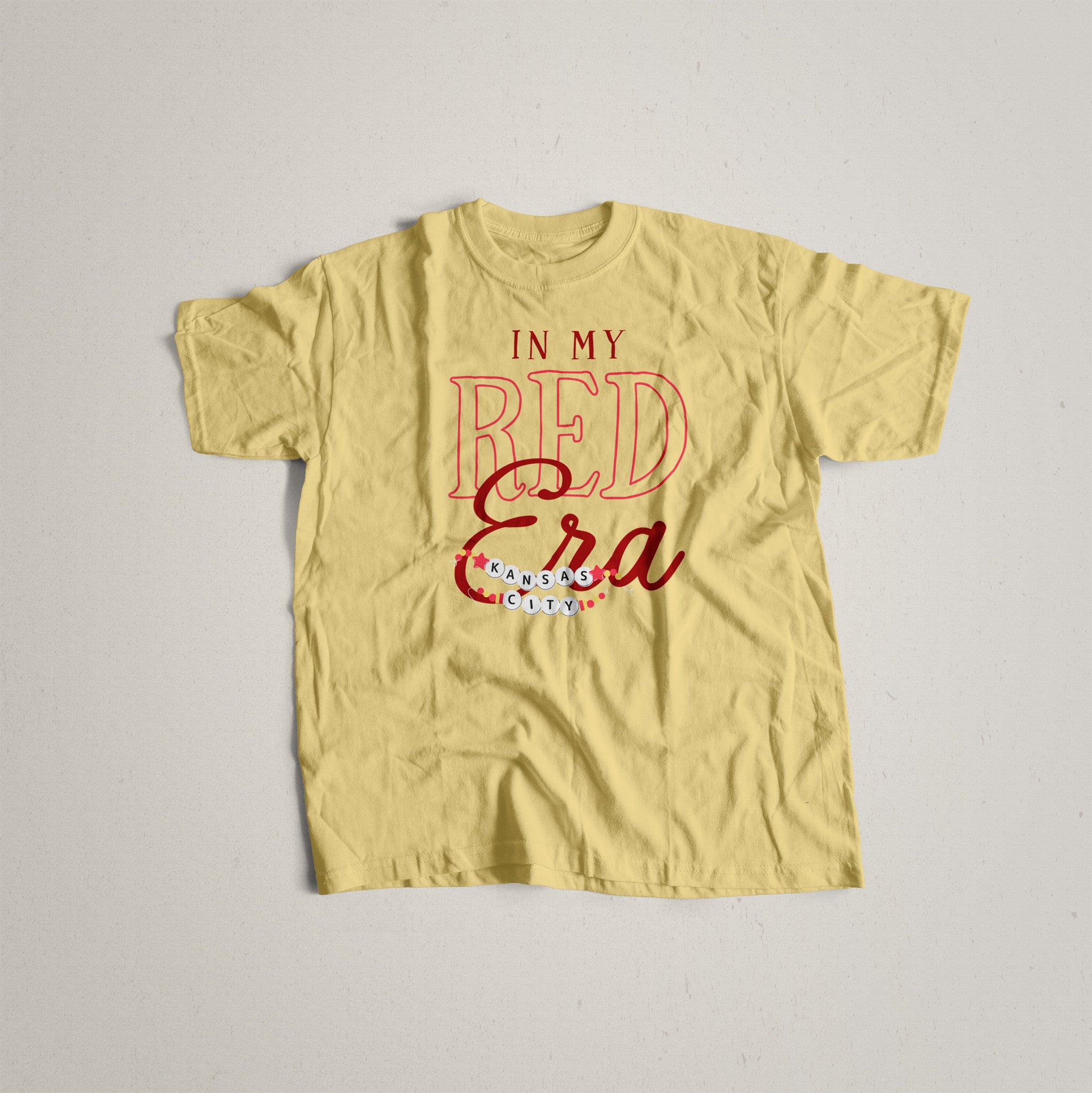 Kansas City Red Era Tee in Butter