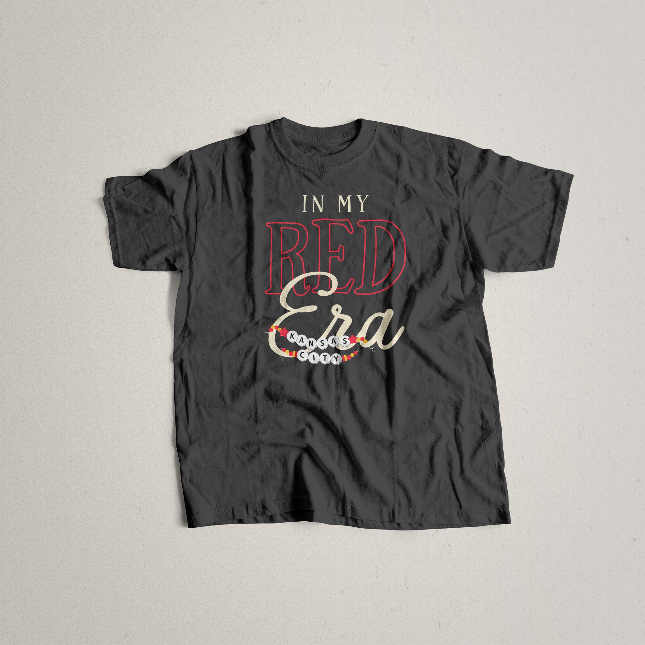 Kansas City Red Era Tee in Graphite