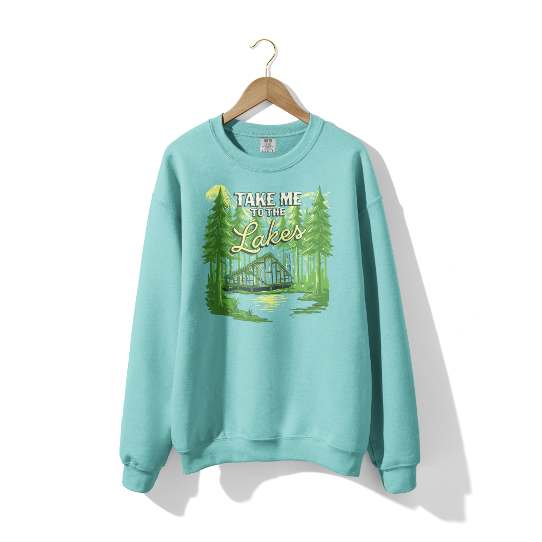 Take Me to the Lakes Lightweight Crewneck