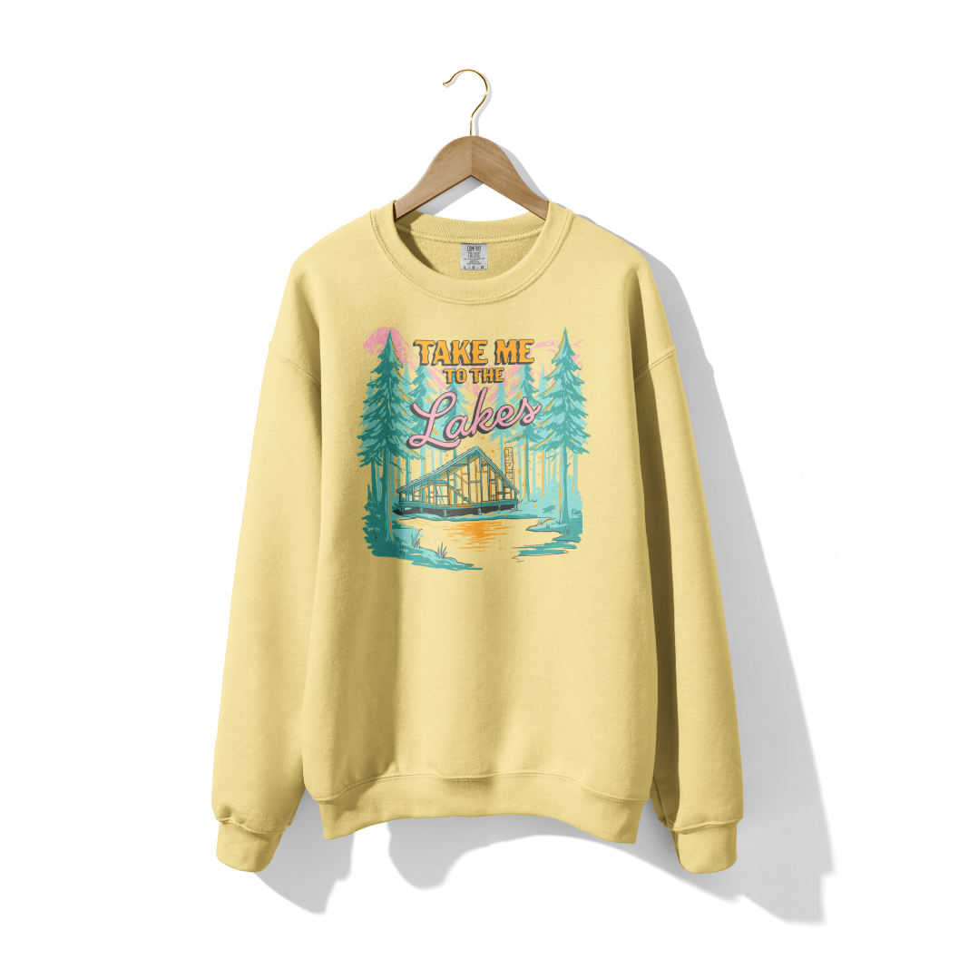 Take Me to the Lakes Lightweight Crewneck