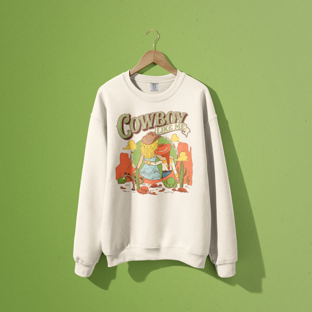 Cowboy Like Me Crewneck