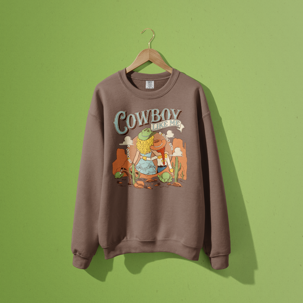 Cowboy Like Me Crewneck