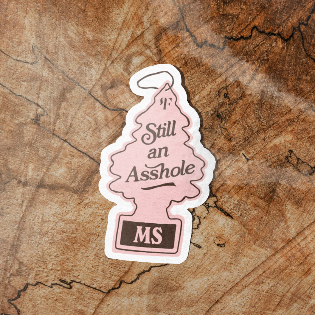 State & Provinces Assholes Sticker