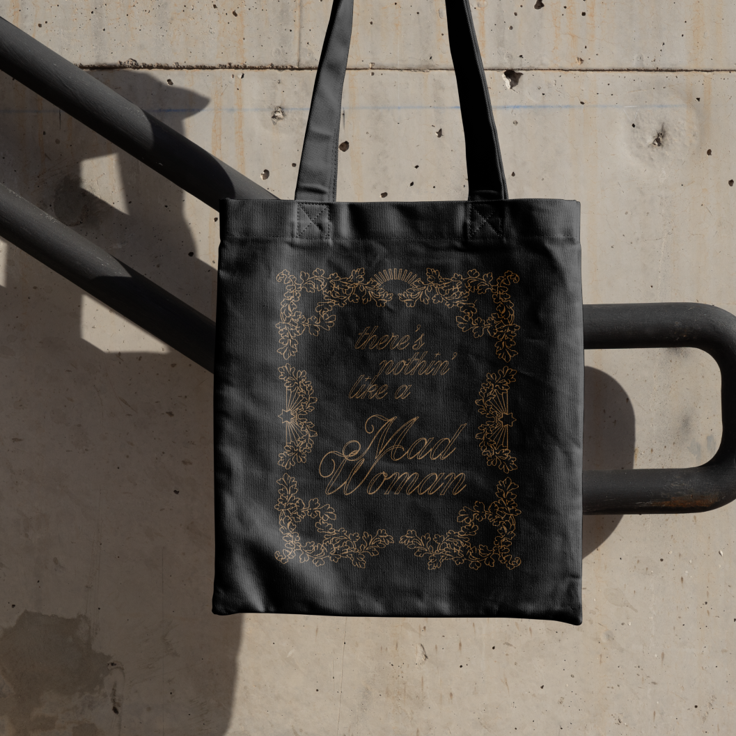Mad Woman Canvas Tote Bag