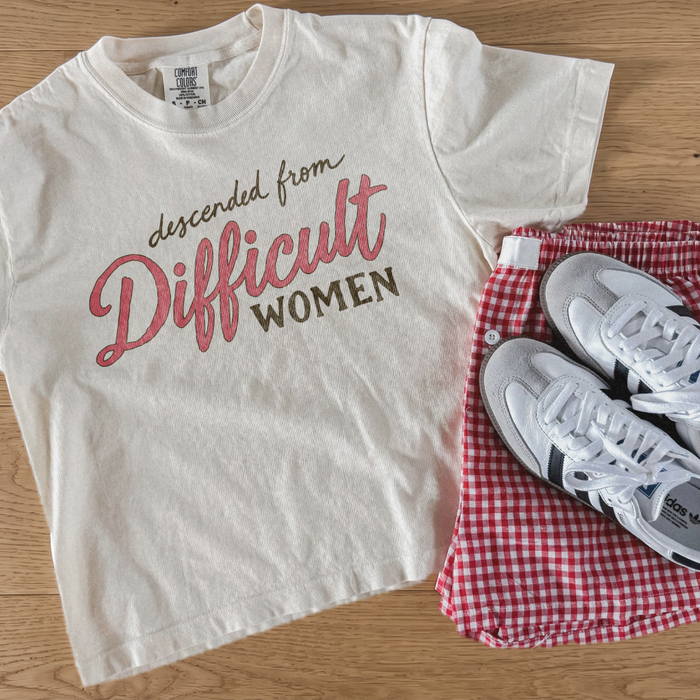 Descended From Difficult Women Boxy Tee