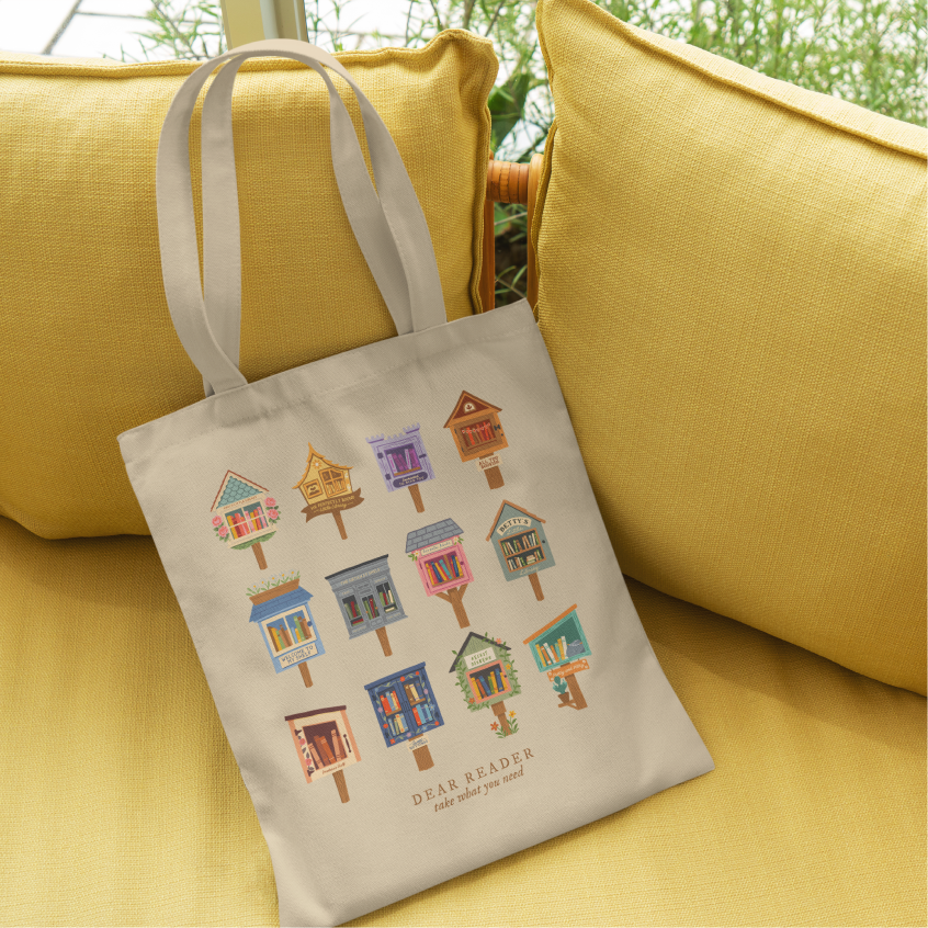 Dear Reader Canvas Tote Bag
