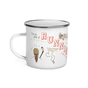 By A Lady Enamel Mug