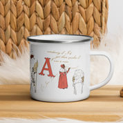By A Lady Enamel Mug