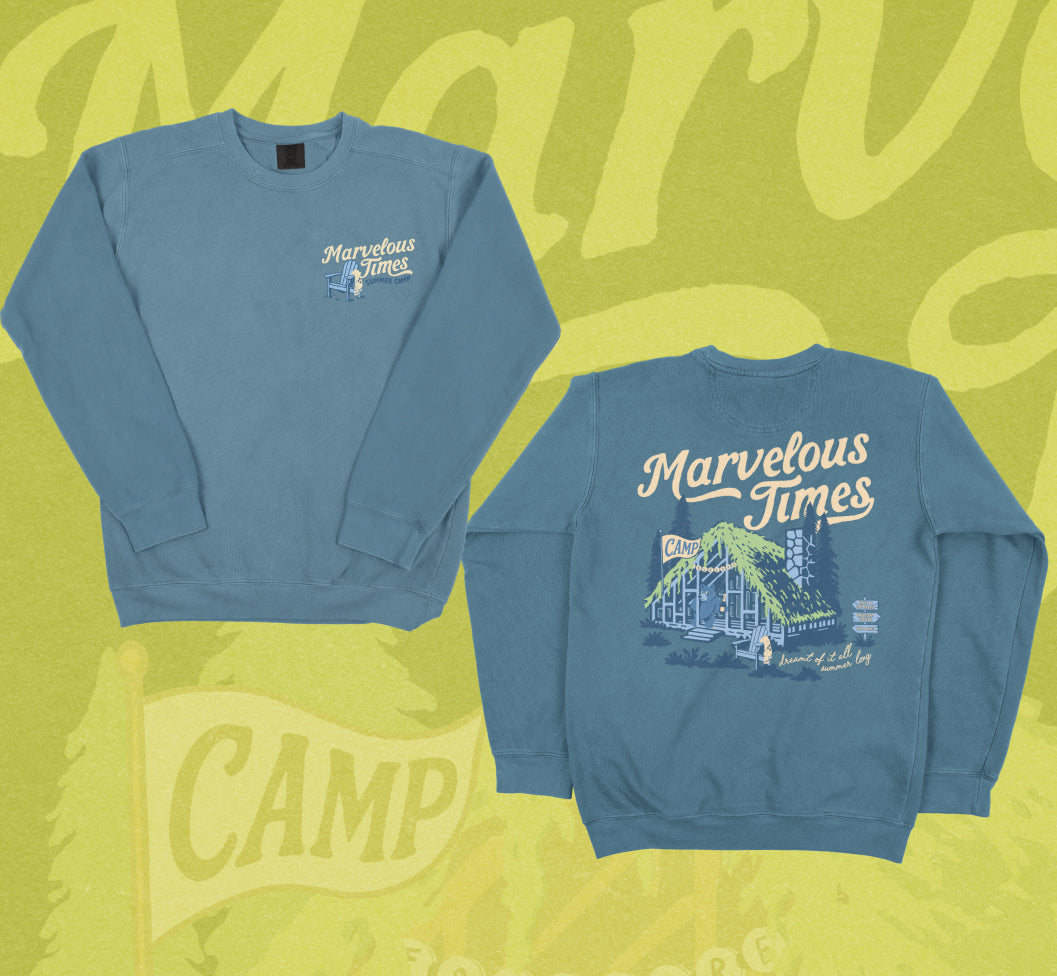 Camp Marvelous Times Lightweight Crewneck