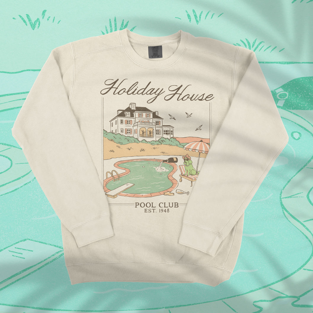 Holiday House Pool Club Lightweight Crewneck