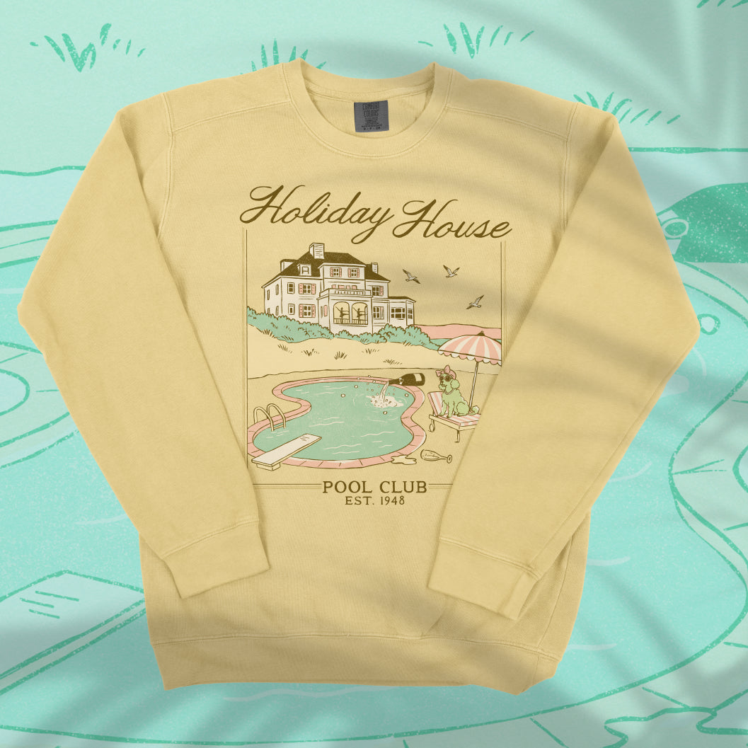 Holiday House Pool Club Lightweight Crewneck