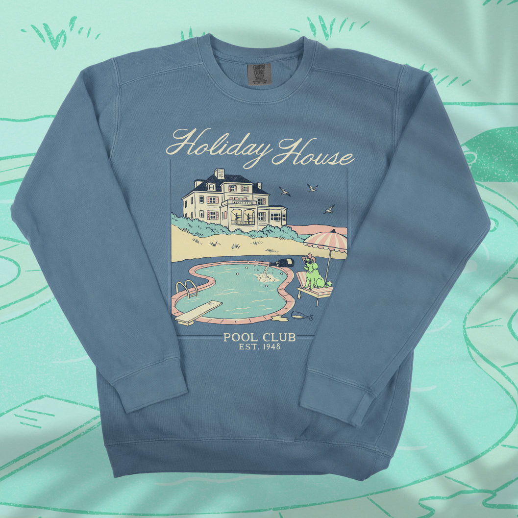 Holiday House Pool Club Lightweight Crewneck