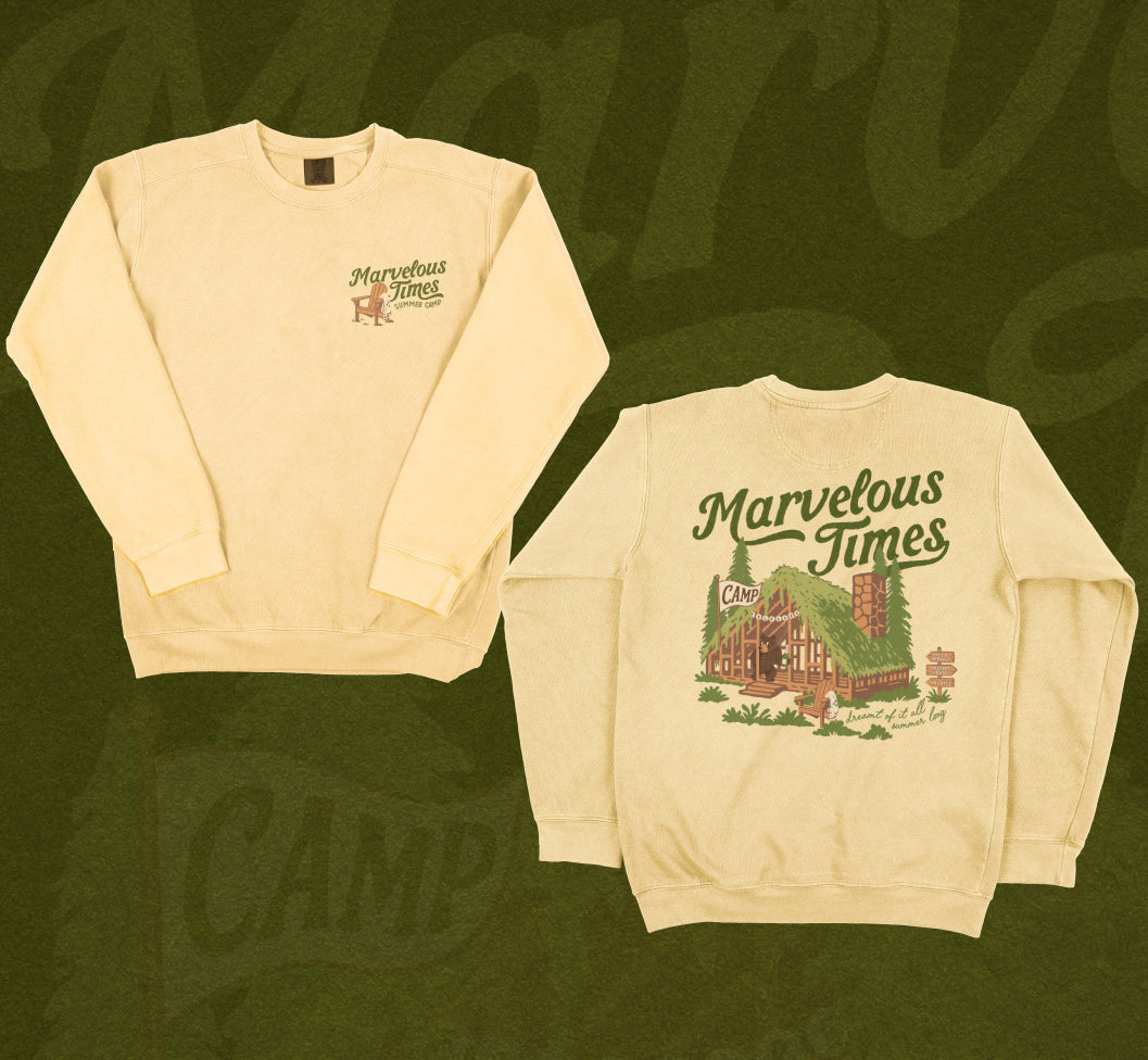 Camp Marvelous Times Lightweight Crewneck
