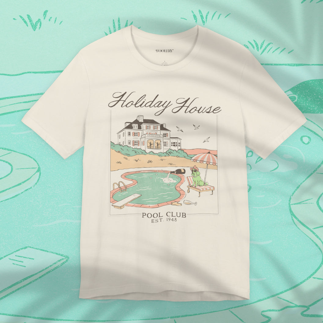 Holiday House Pool Club Bella Canvas Soft Tee