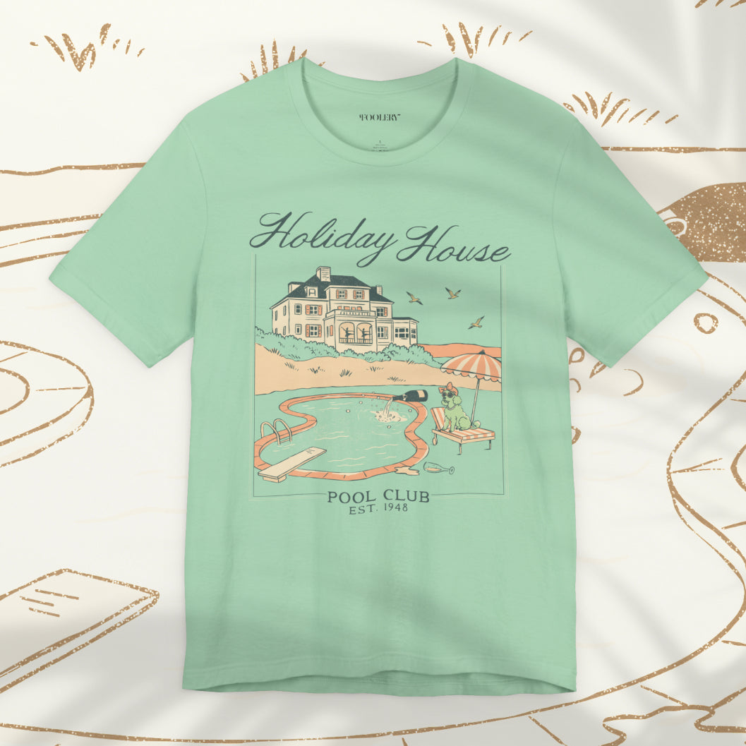 Holiday House Pool Club Bella Canvas Soft Tee
