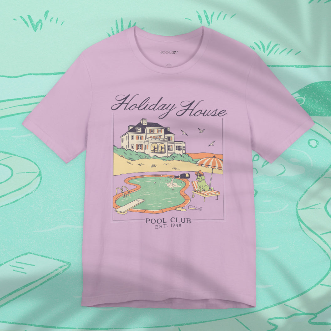 Holiday House Pool Club Bella Canvas Soft Tee