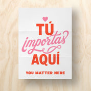 You Matter Here Printable Protest Sign