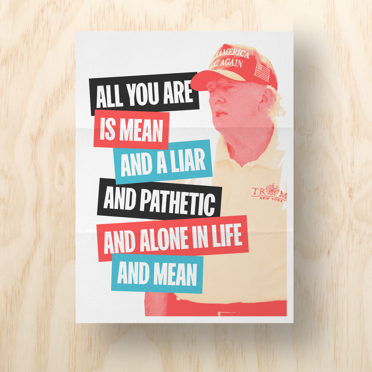 All You are is Mean Printable Protest Sign