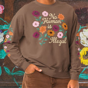 No Human is Illegal Lightweight Crewneck