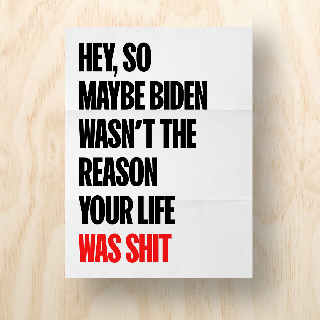 Hey, So Maybe... Printable Protest Sign