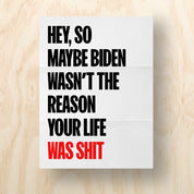 Hey, So Maybe... Printable Protest Sign