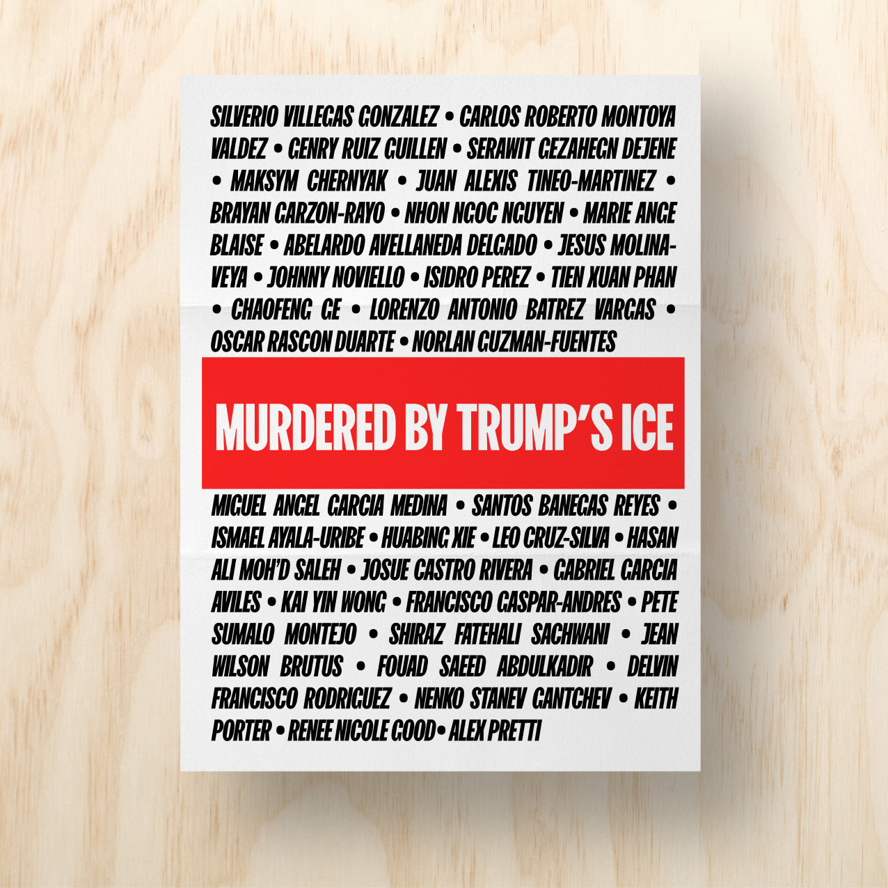ICE Murders Printable Protest Sign