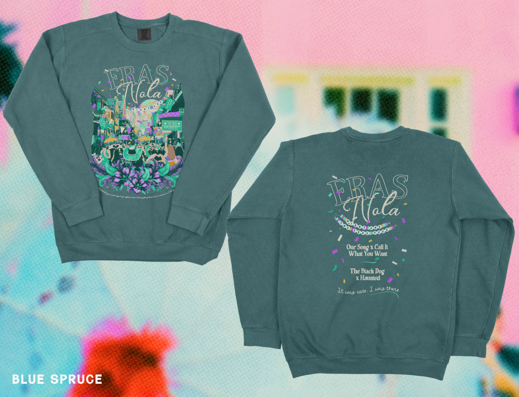 New Orleans Eras Night One Bourbon Street Crewneck