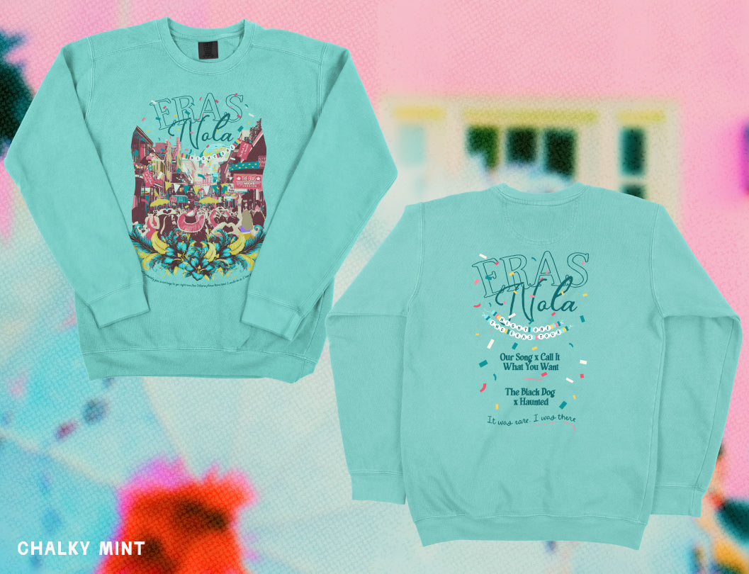New Orleans Eras Night One Bourbon Street Crewneck