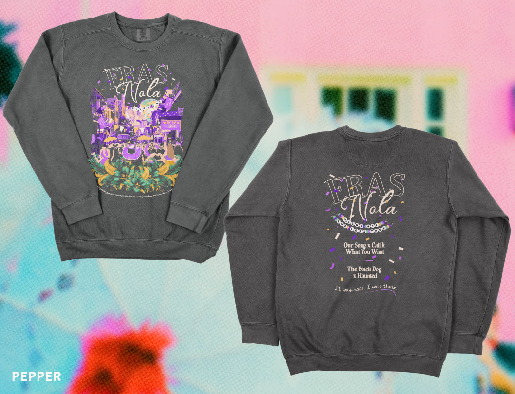 New Orleans Eras Night One Bourbon Street Crewneck