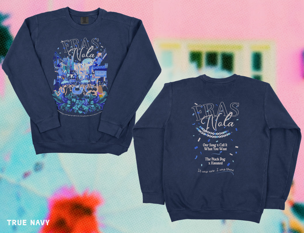 New Orleans Eras Night One Bourbon Street Crewneck