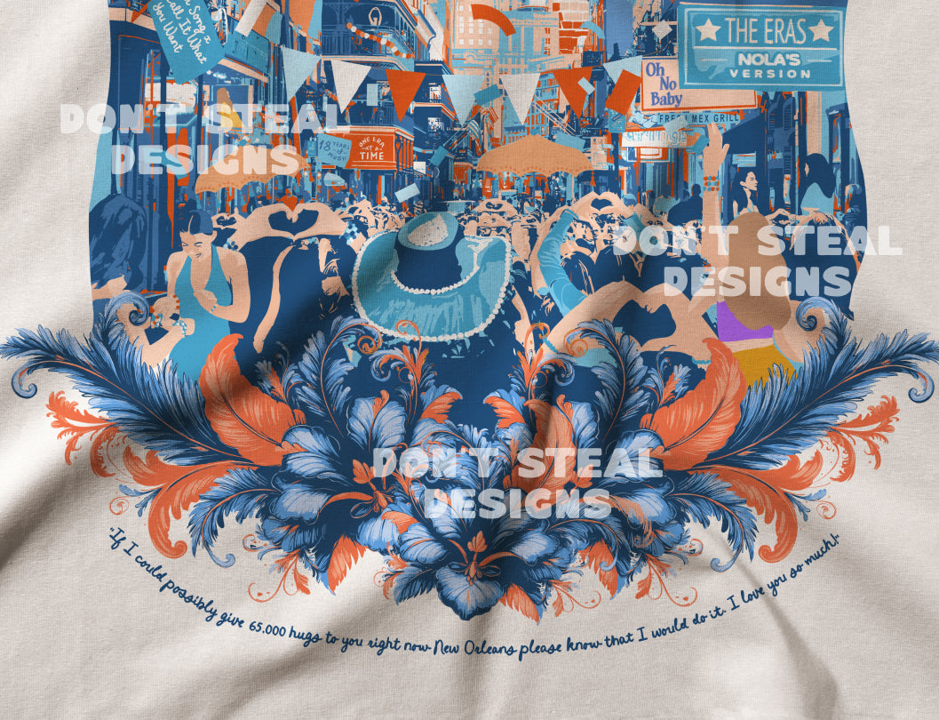 New Orleans Eras Night One Bourbon Street Crewneck
