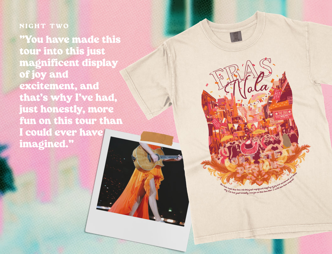 New Orleans Eras Night Two Bourbon Street Tee