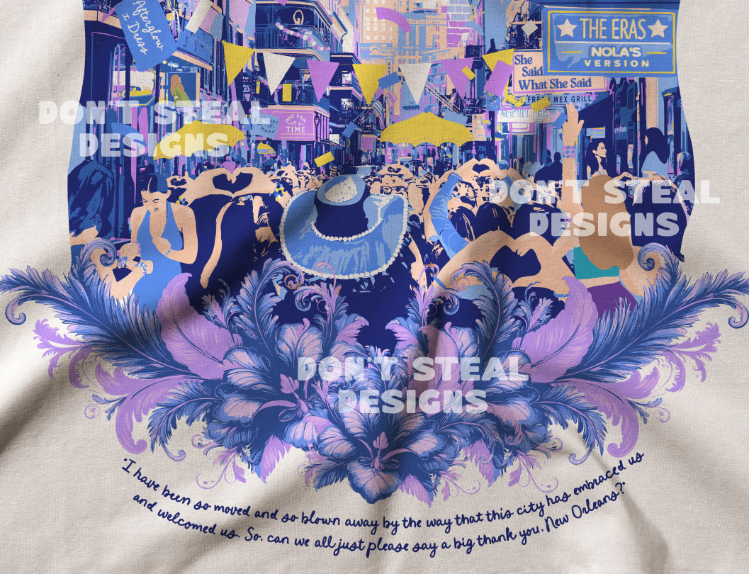 New Orleans Eras Night Three Bourbon Street Tee
