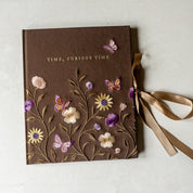 Time, Curious Time Embroidered Scrapbook Journal
