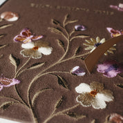 Time, Curious Time Embroidered Scrapbook Journal