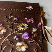 Time, Curious Time Embroidered Scrapbook Journal