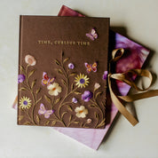 Time, Curious Time Embroidered Scrapbook Journal